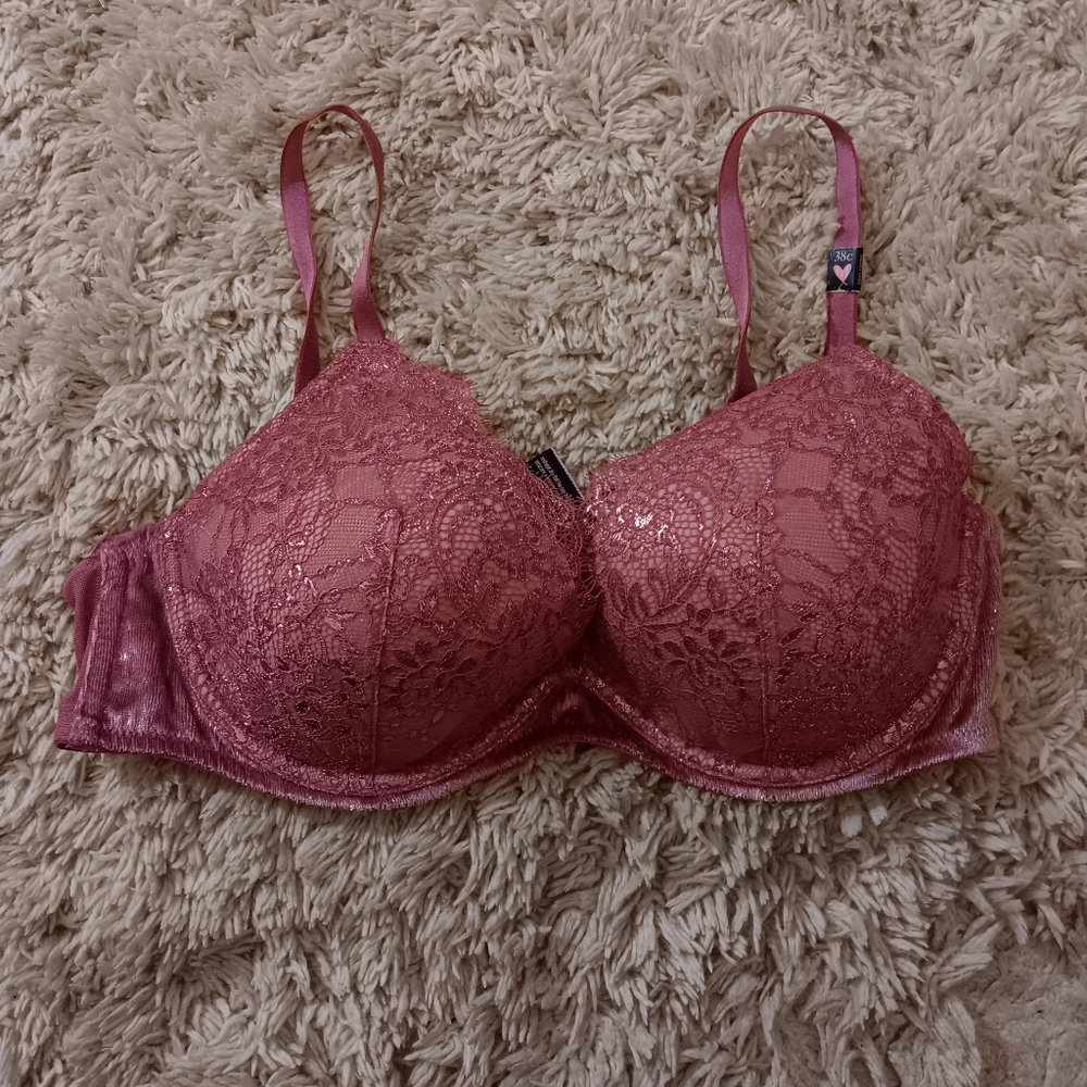Victoria's Secret Bra 38C Purple Lightly Lined Plunge